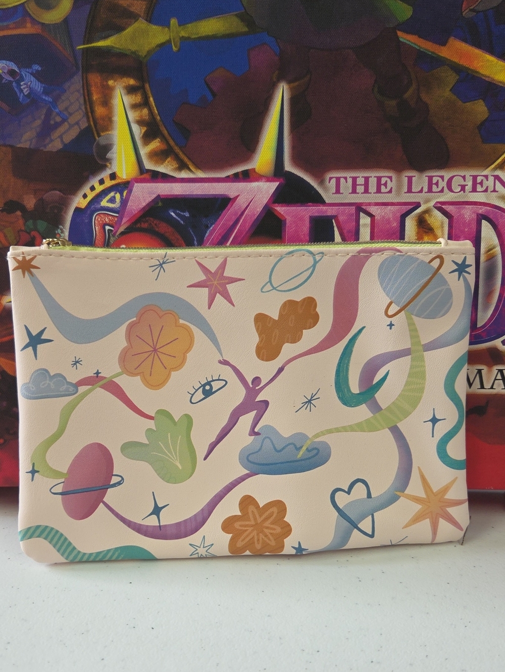 ipsy Pastel Cosmic Doodle Cosmetic Pouch
